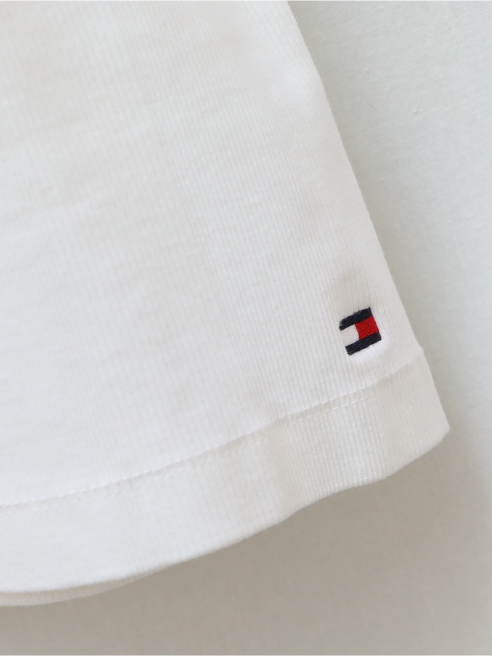 Tommy Hilfiger white stretch top plus size tank 1X casual slim fit cotton blend - Picture 3 of 5